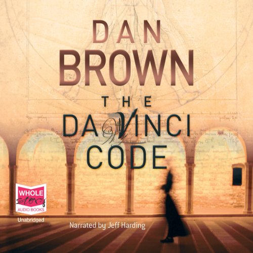 The audiobook cover of The Da Vinci Code