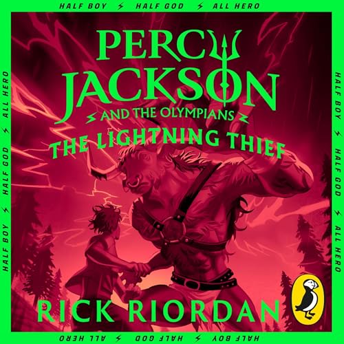 The audiobook cover of Percy Jackson The Lightening Thief