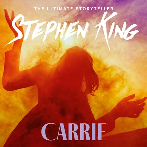 The audiobook artwork for Carrie by Stephen King