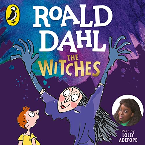 The audiobook artwork for The Witches by Roald Dahl