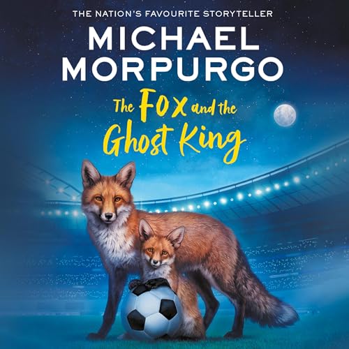The audiobook artwork for The Fox and the Ghost King