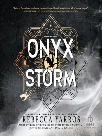Book cover for Onyx Storm by Rebecca Yarros