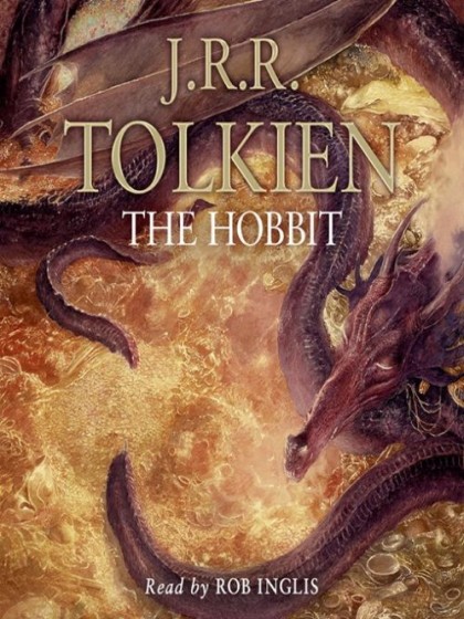 Book cover for The Hobbit by J R R Tolkien